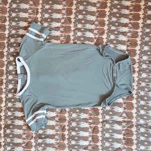 Kate Quinn bamboo football onesie